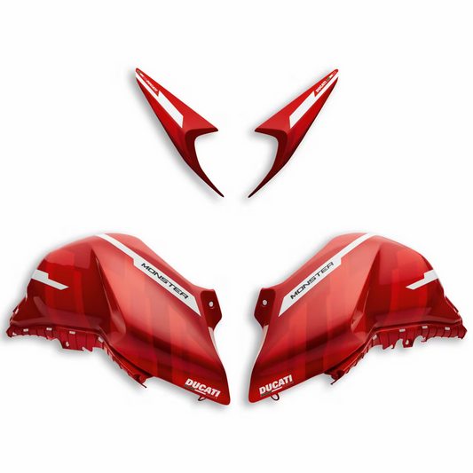 Ducati Monster GP Customised Fairings - Red