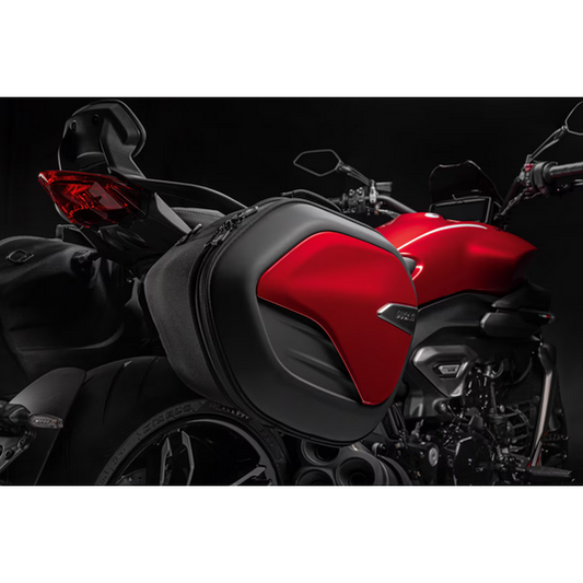 Ducati Semi-Rigid Pannier Side Covers for XDiavel V4 - Black Lava