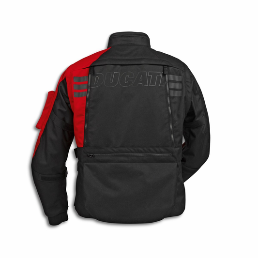 Ducati Explorer 2.0 Black/Red Men's Fabric Jacket
