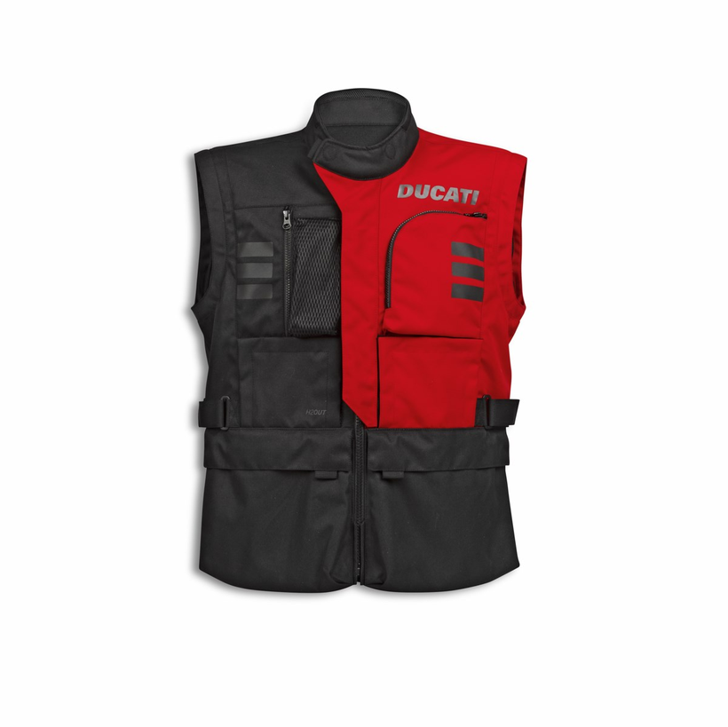 Ducati Explorer 2.0 Black/Red Men's Fabric Jacket
