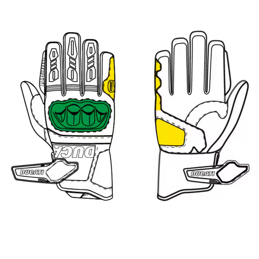 Ducati Tour C5 Fabric-Leather Gloves