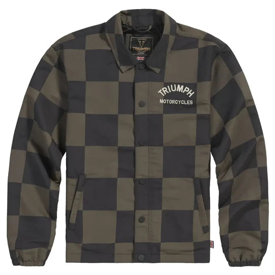 Triumph Carter Coach checkerboard Jacket Iron / Black
