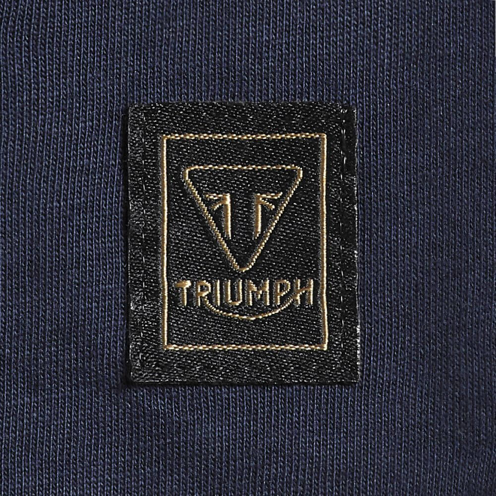 Triumph Bamburgh Embroidered Logo Tee - Black Iris