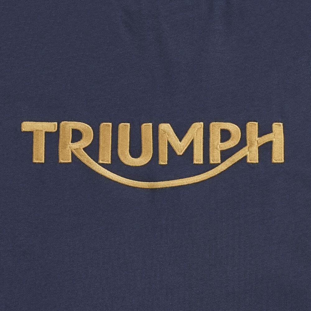 Triumph Bamburgh Embroidered Logo Tee - Black Iris