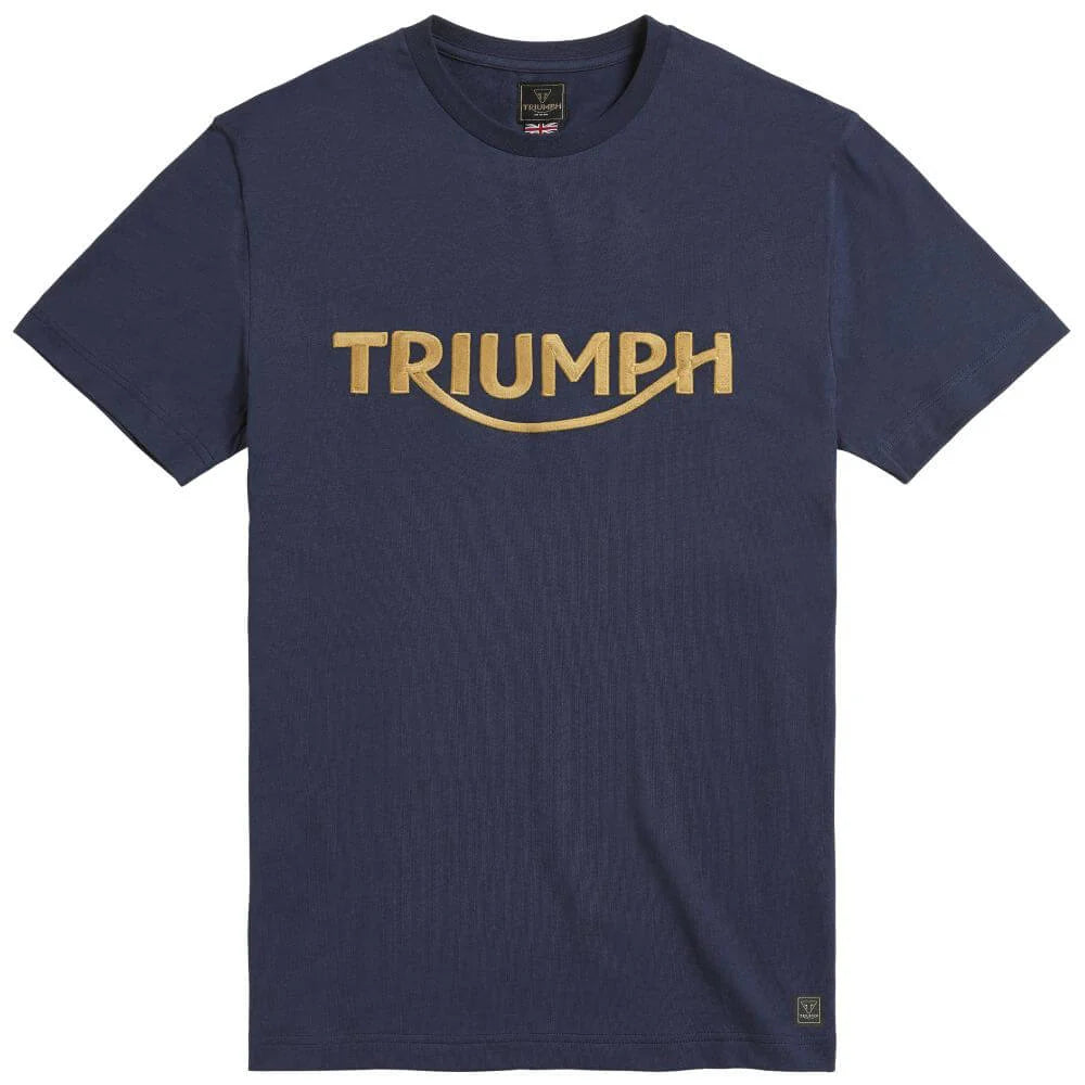 Triumph Bamburgh Embroidered Logo Tee - Black Iris
