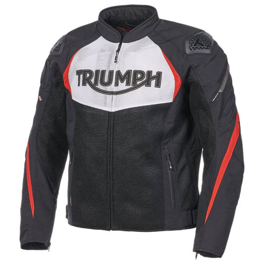 Triumph Triple Sports Mesh Jacket - Black, White & Red