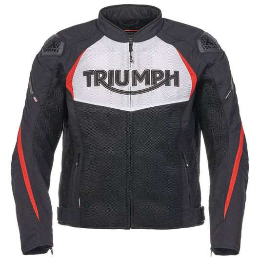 Triumph Triple Sports Mesh Jacket - Black, White & Red