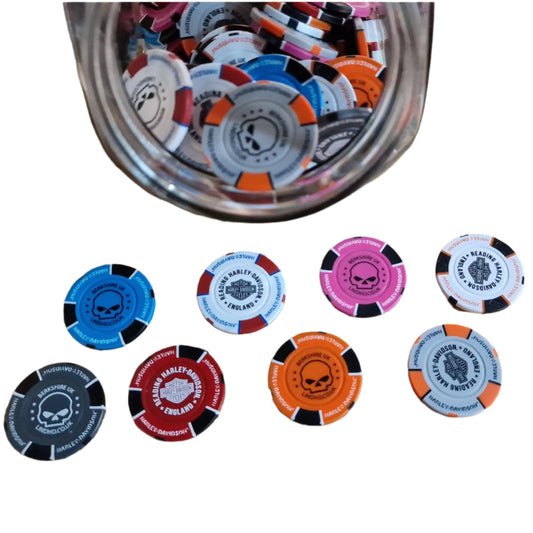 Harley-Davidson® Reading Poker Chip