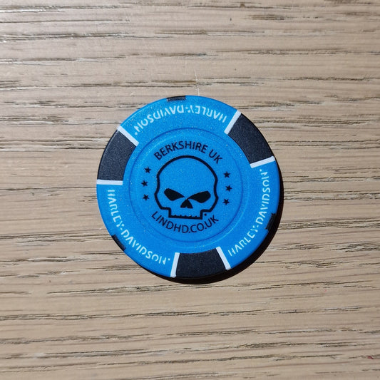 Harley-Davidson® Reading Poker Chip