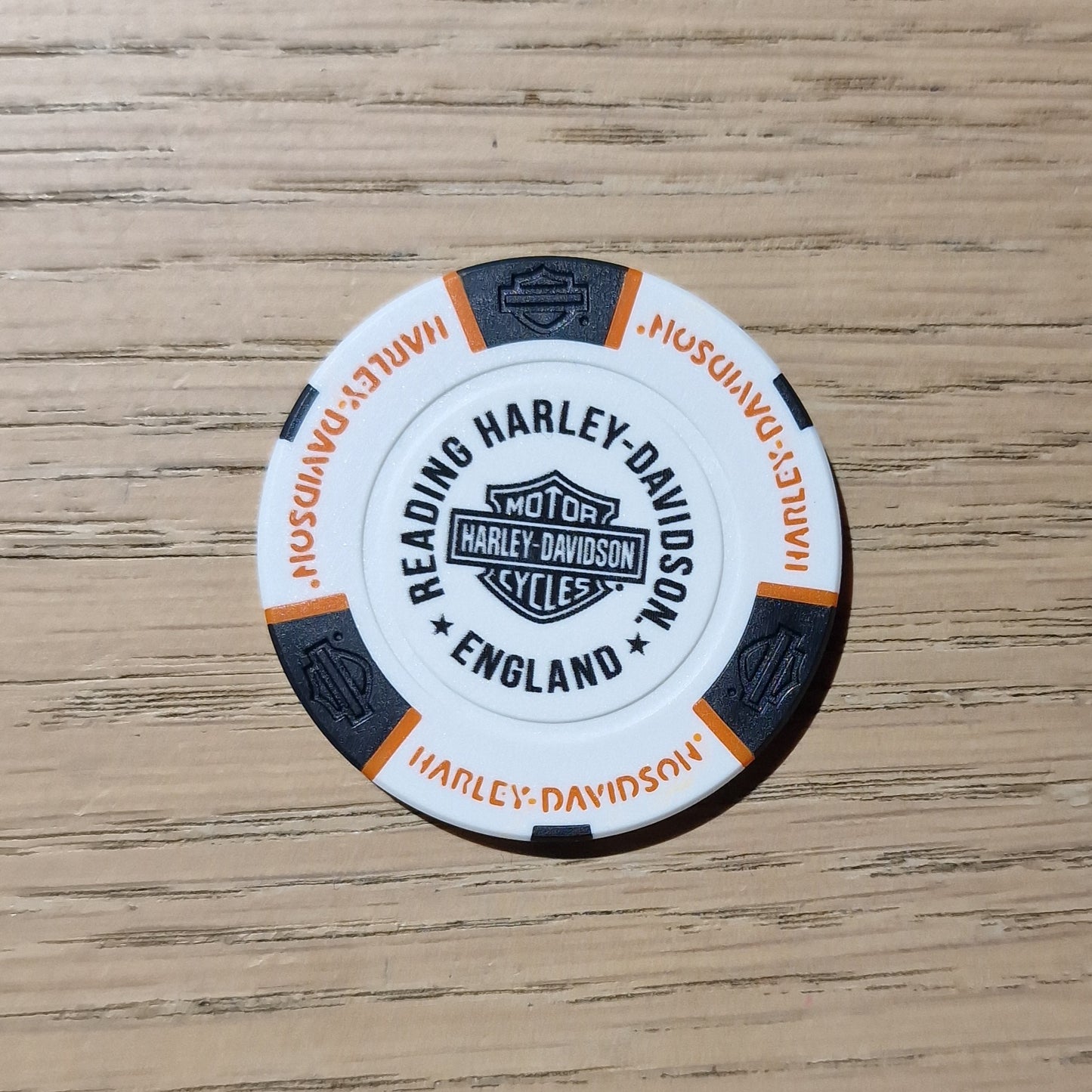 Harley-Davidson® Reading Poker Chip
