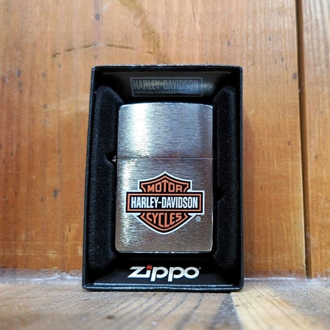 Harley-Davidson® Brushed Chrome Zippo Lighter With B&S Logo