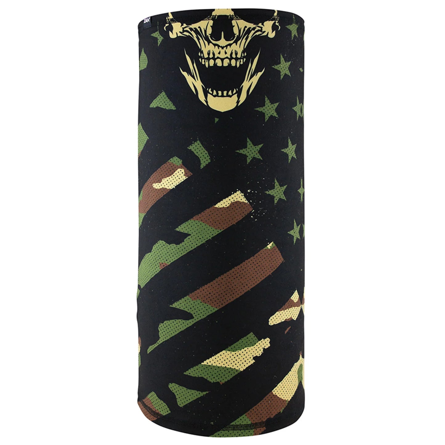 Motley Neck Tube-Sportflex Patriotic Woodland Camo