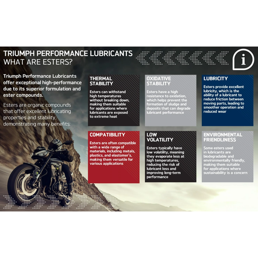 Triumph Ester Based Part Synthetic 10W-40 4 Litre Lube Cube