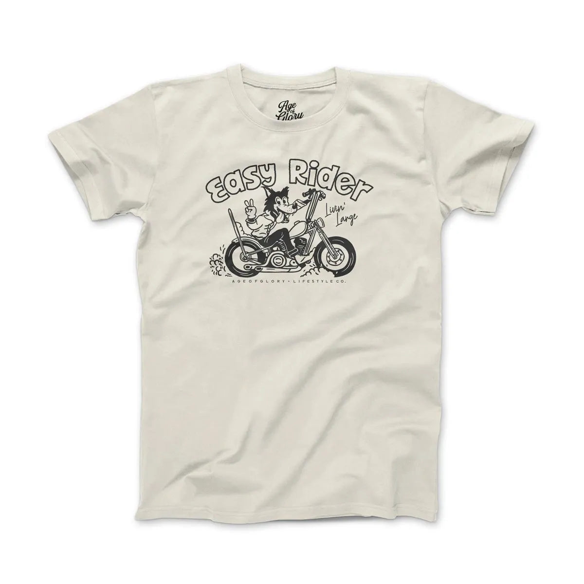 Age of Glory Men's Easy Rider Tee Off-white