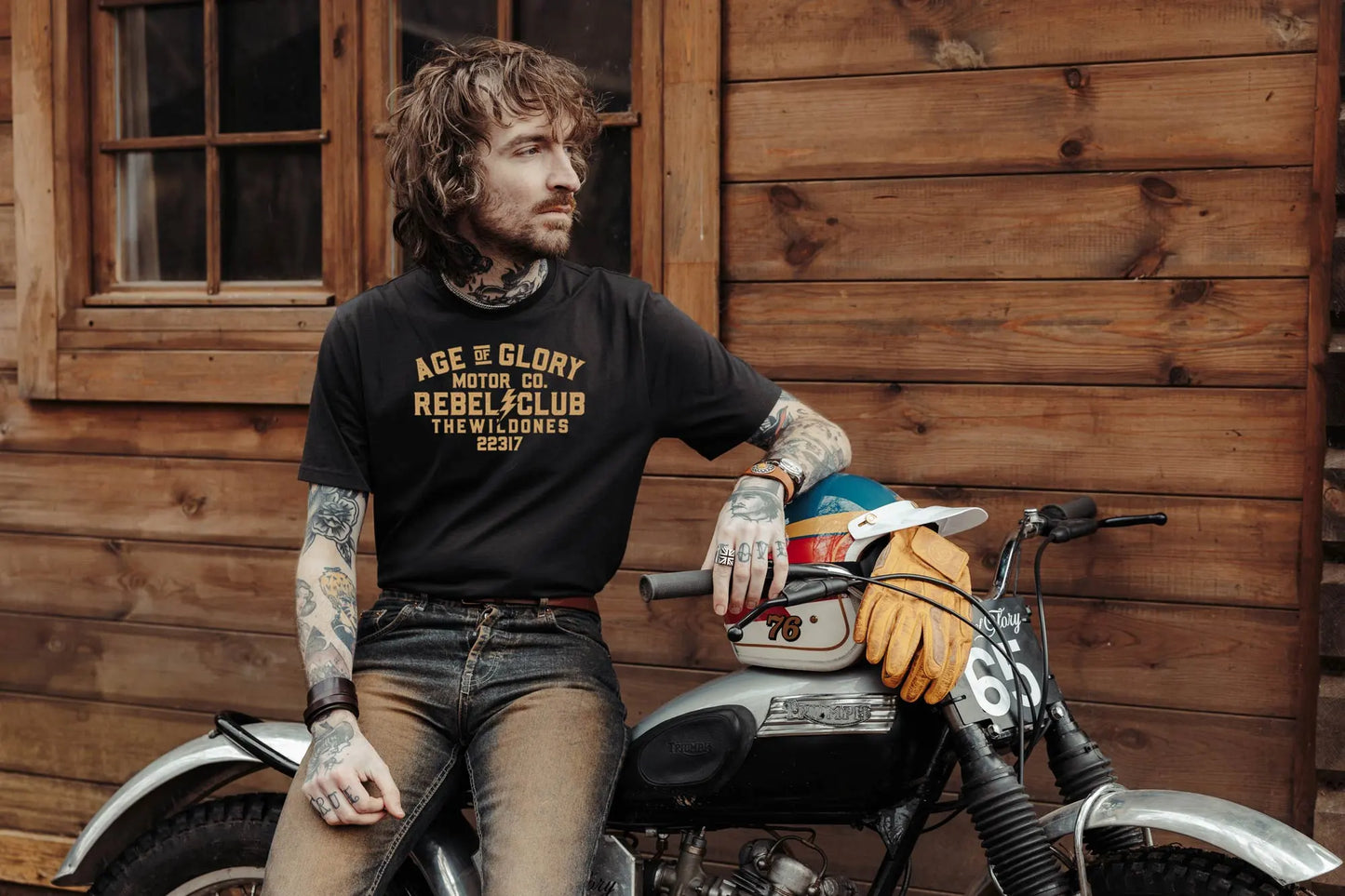 Age of Glory Men's Wild Ones T-Shirt Black