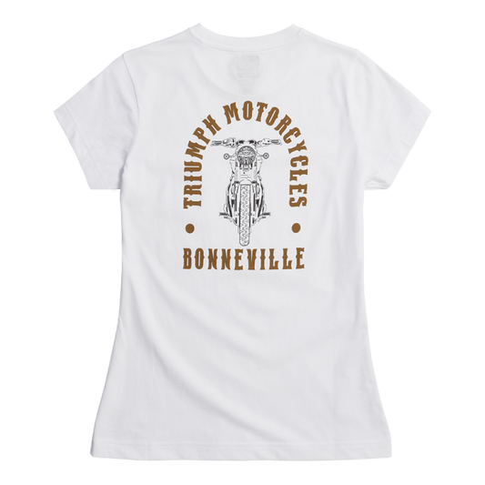 Triumph Bonneville T120 Womens T-Shirt - White