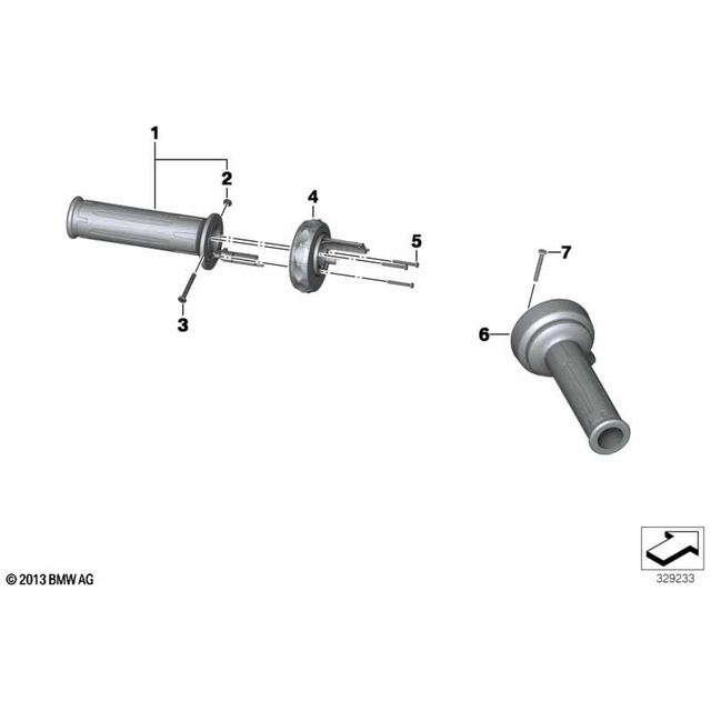 K1600B/GT/GTL E-Throttle Grip - 61318522472