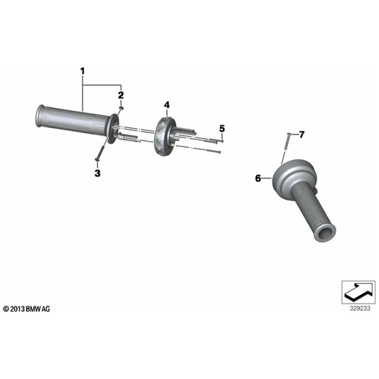 K1600B/GT/GTL E-Throttle Grip - 61318522472