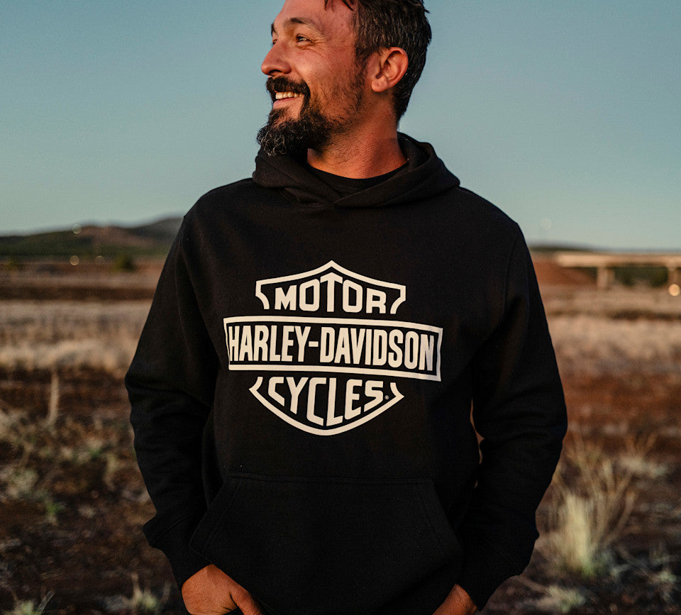 Harley Davidson® Men's H-D Standard Bar & Shield Pullover Hoodie - Harley Black