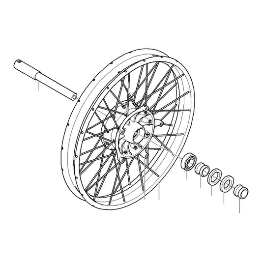 BMW Motorrad HP2 Axle Shaft