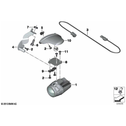 R1200/K1600 Models LED Daylight Driving Headlight - 63178532147