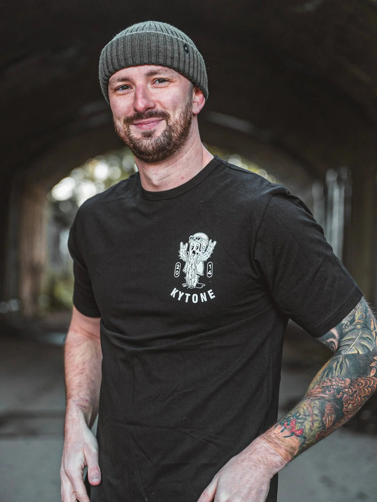 Kytone Men's Cactus Club T-Shirt in Black