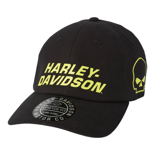 Harley-Davidson® Willie G Skull Viper Waxed Style Cap - Black Beauty