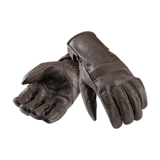 Triumph Cali Perforated Leather Gloves Brown