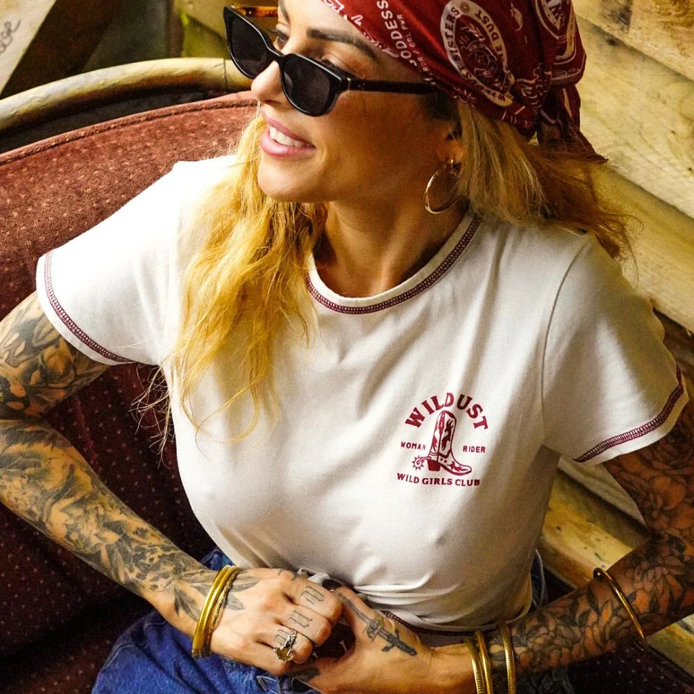 Wildust Sisters Cropped Tee - See Ya In Hell