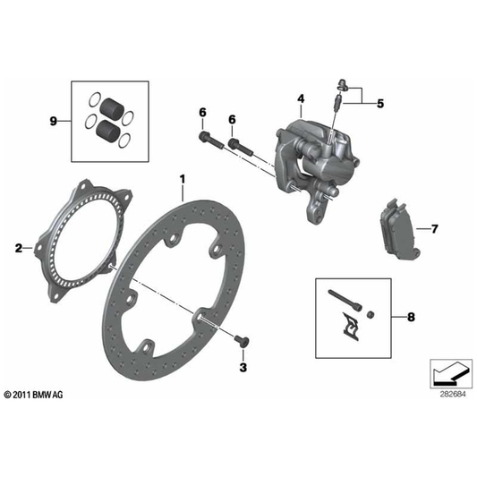 C650GT/Sport Rear Brake Pads Kit - 34218524952