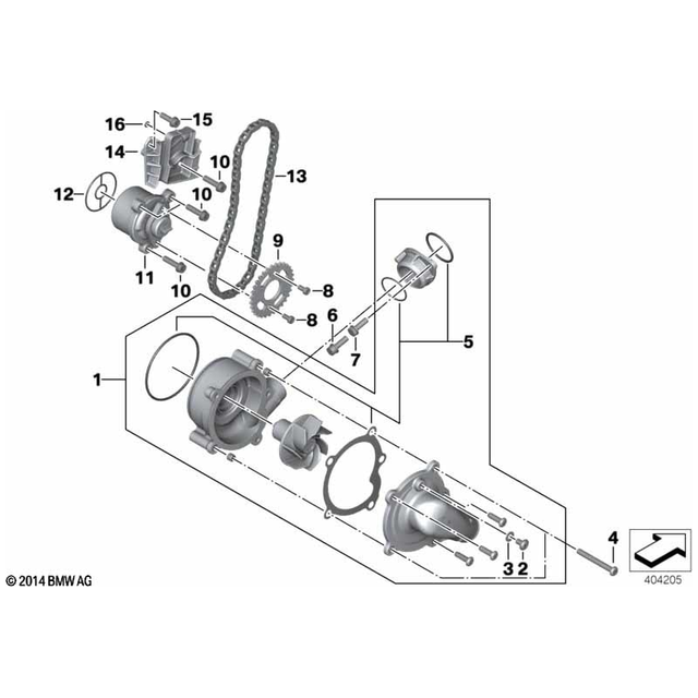 BMW Motorrad S1000R/RR/XR Standard Chain