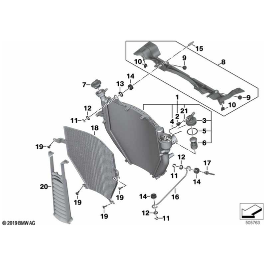 K1600B/GT/GTL Thermostat - 17111464985