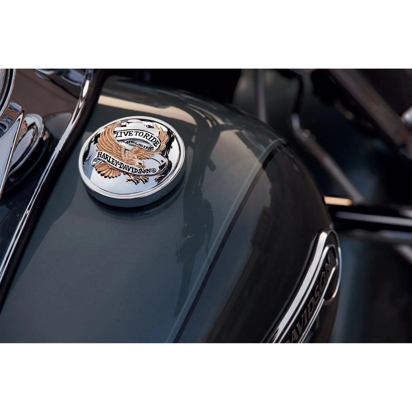 Harley-Davidson® Live To Ride Fuel Cap Medallion