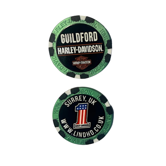 Harley-Davidson® Guildford Dealer Poker Chip - Green