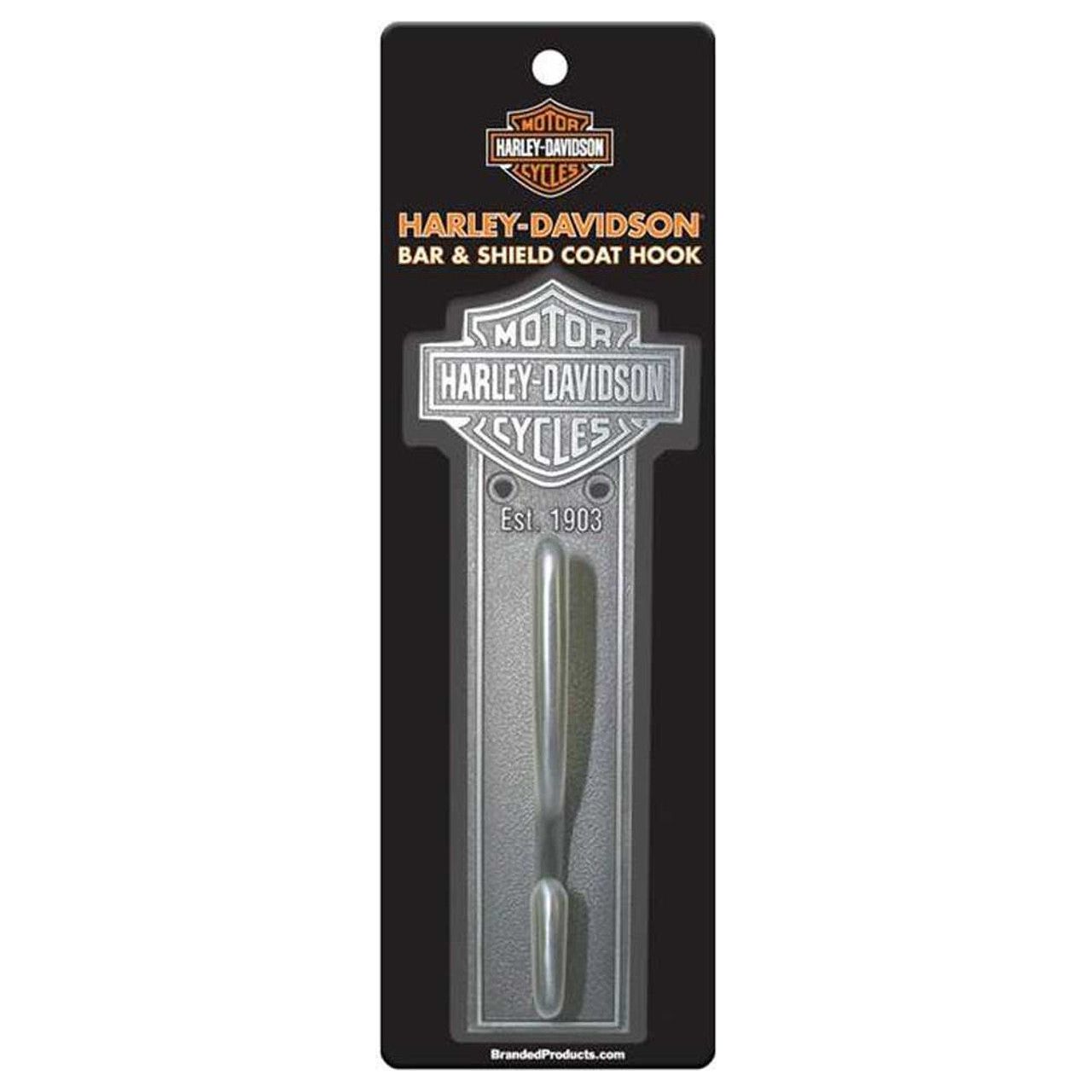 Harley-Davidson® Bar & Shield Coat Hook, Antique Pewter Finish