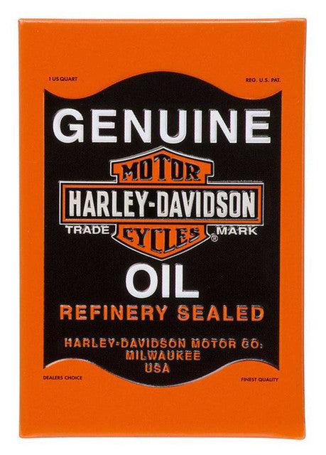 Harley-Davidson® Genuine Oil Bar & Shield Logo Tin Magnet