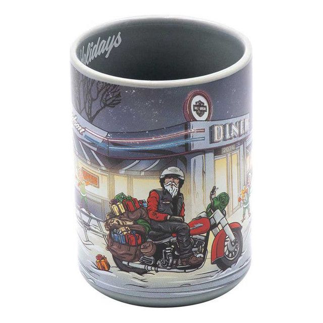 Harley-Davidson® 2024 Biker Santa Ceramic Mug - Holiday Special Mug - 15 Oz.