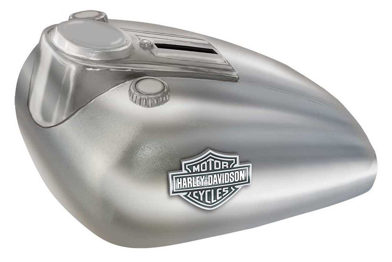 Harley-Davidson® Chrome Plated Ceramic Gas Tank Bank, Bar & Shield Medallion