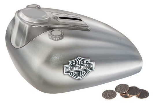 Harley-Davidson® Chrome Plated Ceramic Gas Tank Bank, Bar & Shield Medallion