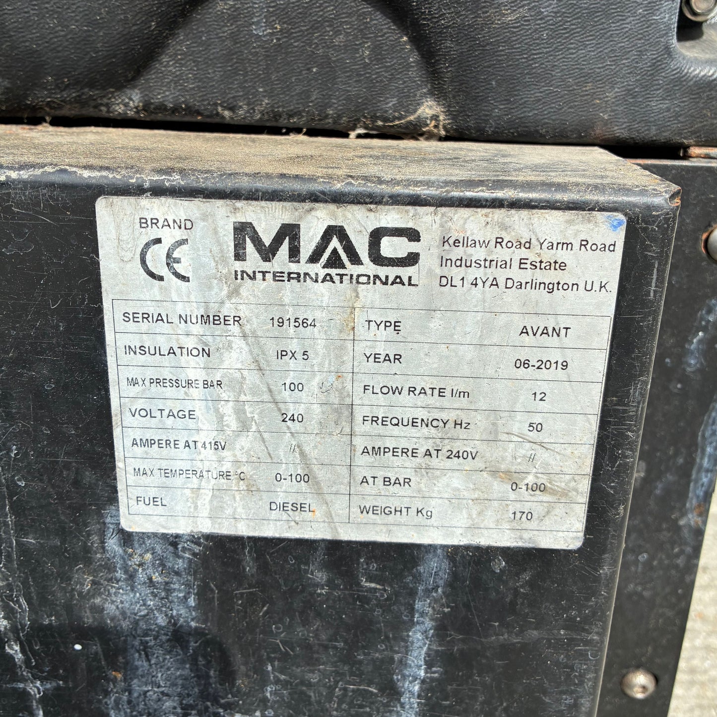 MAC International Avant Pressure Washer