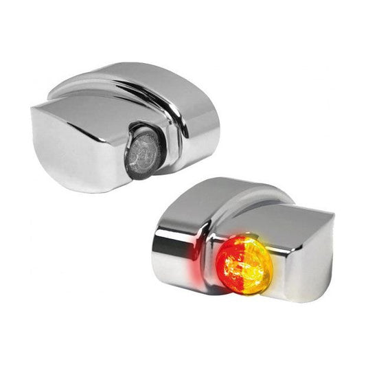 Harley-Davidson® NANO Series Winglets 3in1 LED Turn Signals/Taillight/Brake Light Chrome Smoke LED