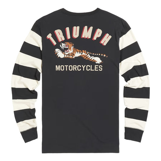 Triumph Heritage Supertrack Tiger Striped Long Sleeve T-Shirt