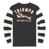 Triumph Heritage Supertrack Tiger Striped Long Sleeve T-Shirt