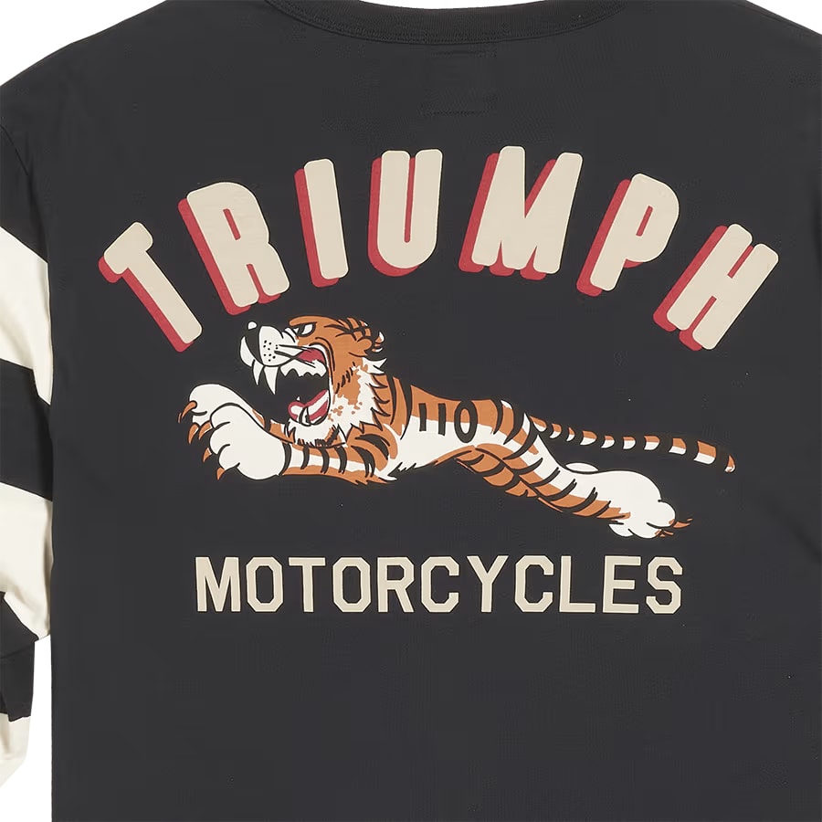 Triumph Heritage Supertrack Tiger Striped Long Sleeve T-Shirt