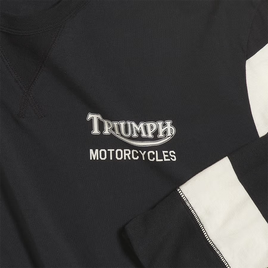 Triumph Heritage Supertrack Tiger Striped Long Sleeve T-Shirt