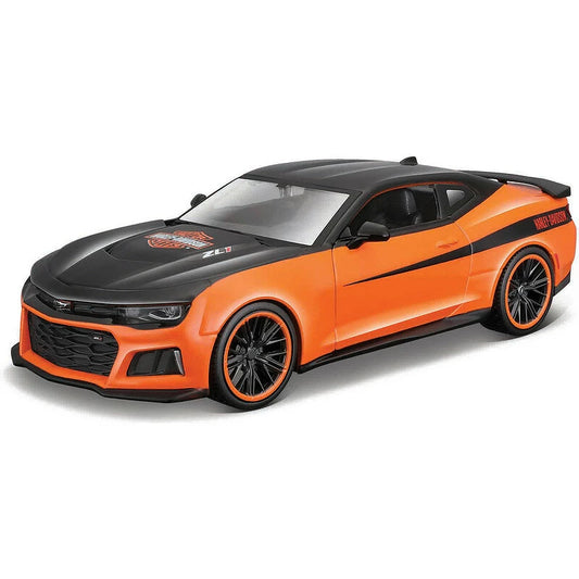 Harley-Davidson® Chevrolet Maisto Chevrolet Camaro Zl1 Custom 2017 Orange Black - 1:24