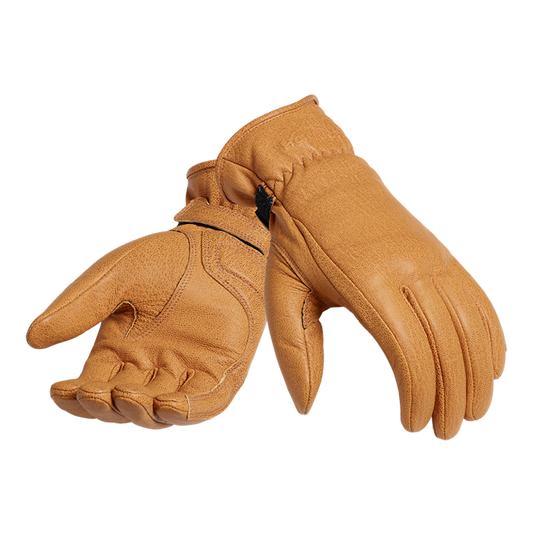 Triumph Vance Leather Gloves Gold