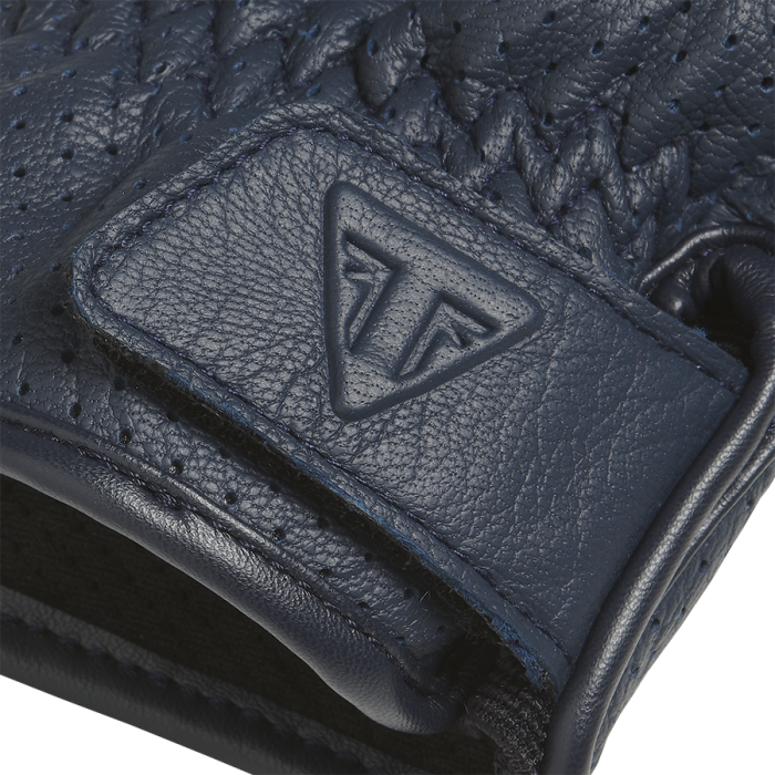 Triumph Cali Perforated Leather Gloves Blue