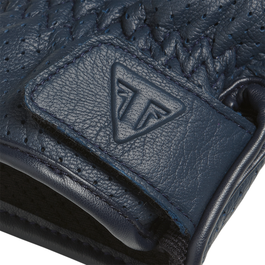 Triumph Cali Perforated Leather Gloves Blue