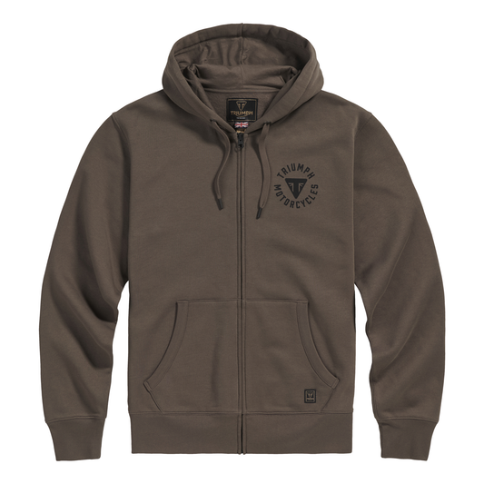 Triumph Digby Full Zip Hoodie - Iron / Black